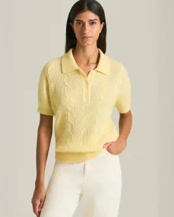 POLO IN MAGLIA DI CASHMERE, SETA E VISCOSA
