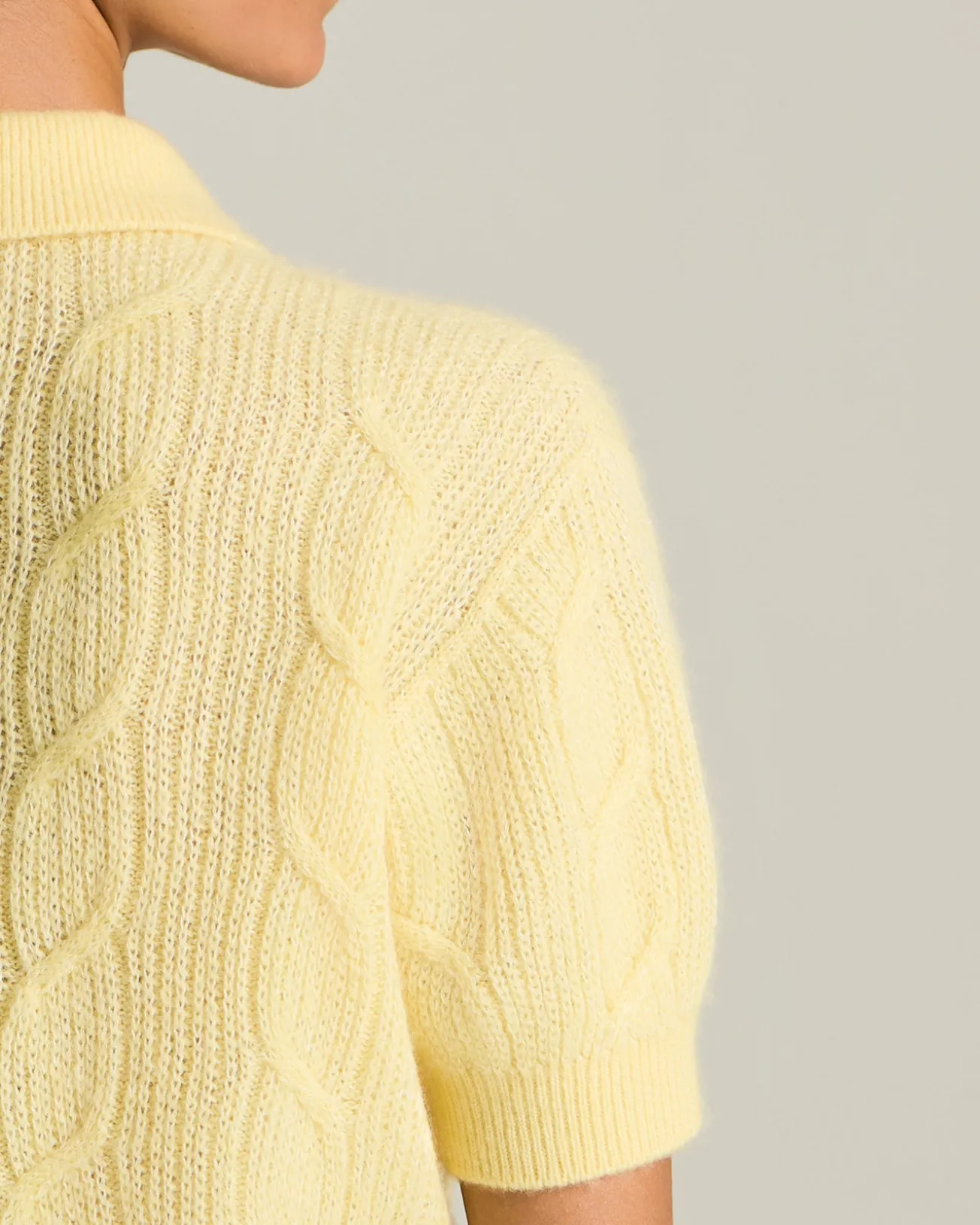 POLO IN MAGLIA DI CASHMERE, SETA E VISCOSA