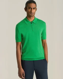 POLO KNT DELUXE IN LANA E SETA CON ZIP
