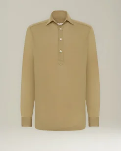 Polo Sartorial in misto cotone con dettaglio bottoni