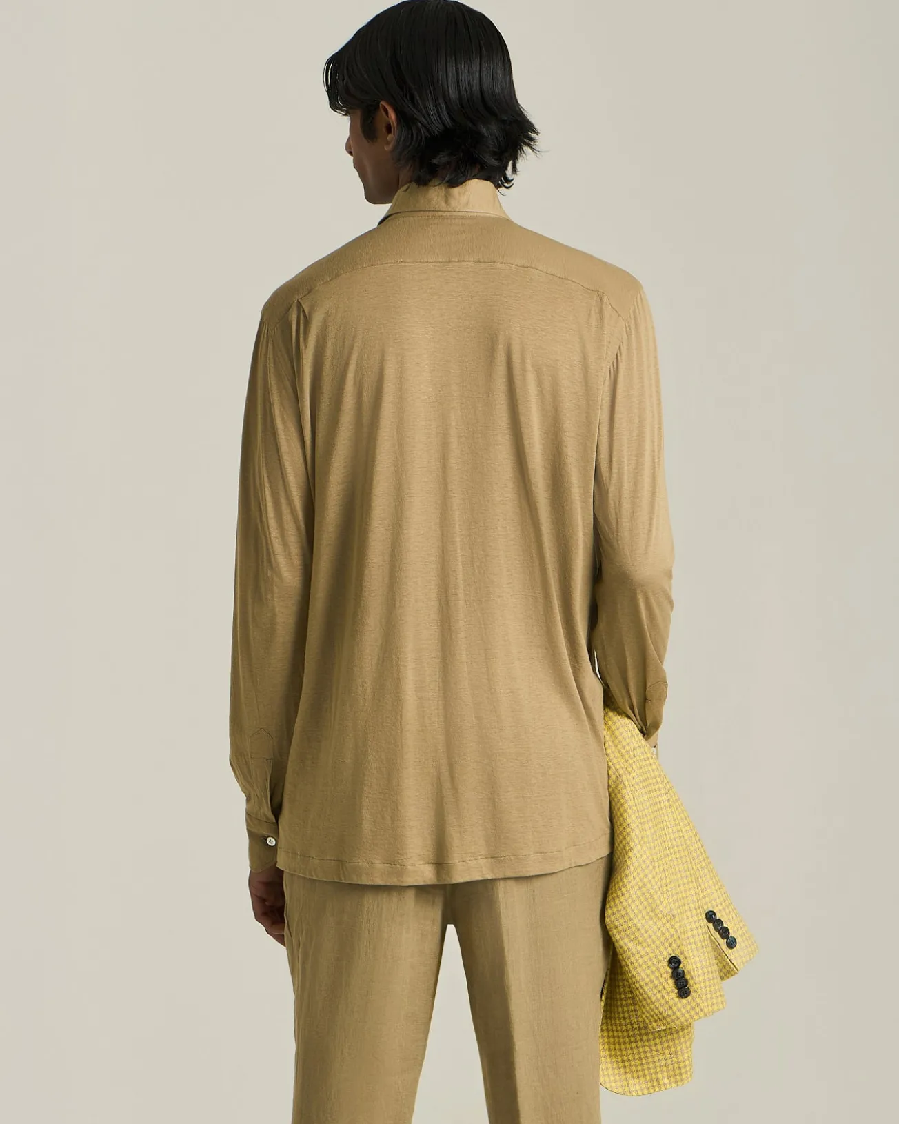 Polo Sartorial in misto cotone con dettaglio bottoni
