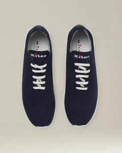 Sneakers donna cotton mesh Blu Navy