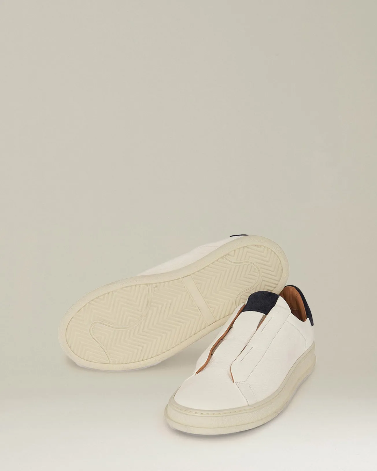 Sneakers Slip-on in Pelle Premium