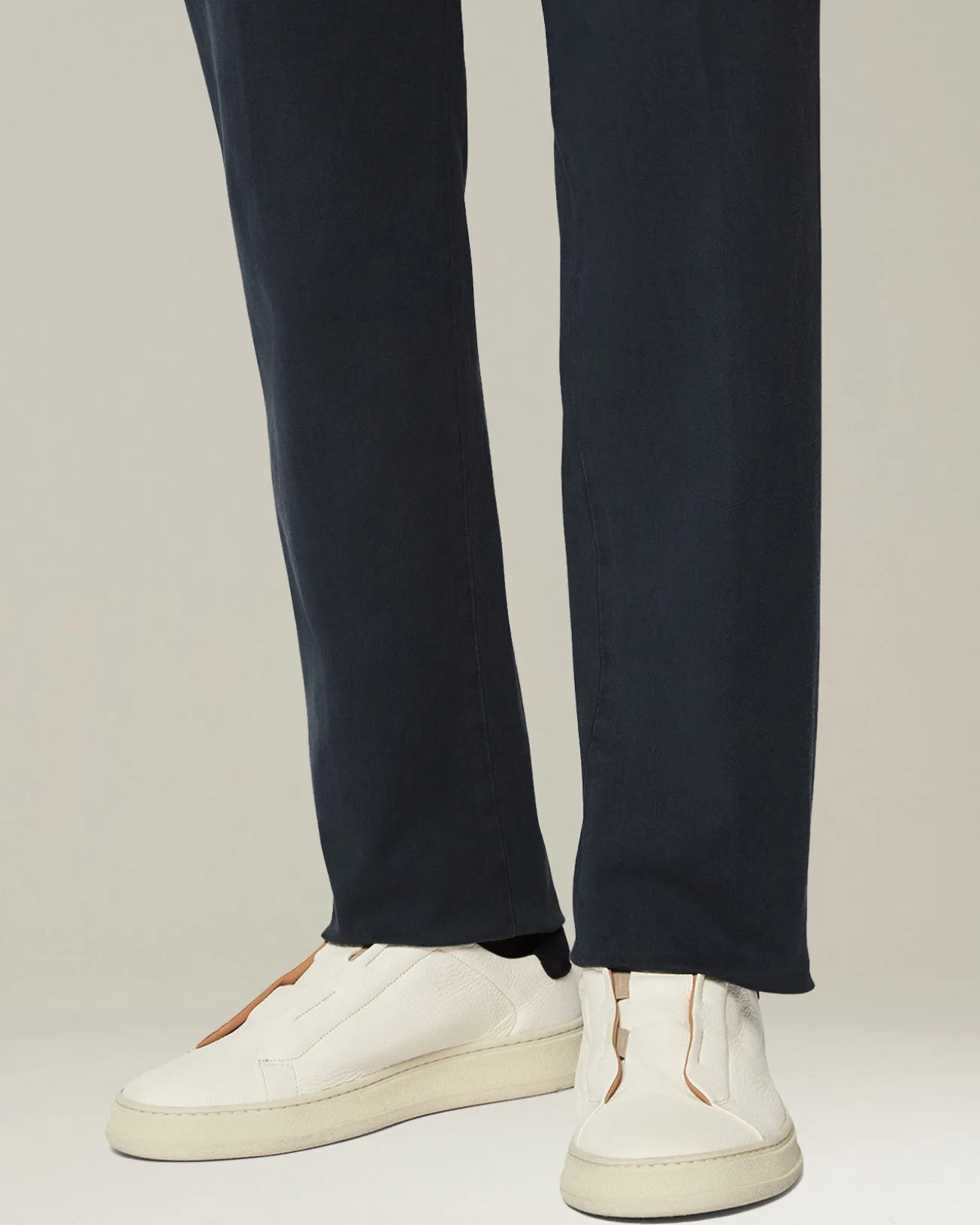 Sneakers Slip-on in Pelle Premium