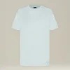 T-Shirt In Seta E Cotone Con Taschino